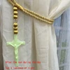 magical night light Jesus curtain rope, luminous Jesus curtain tieback,curtain accessory