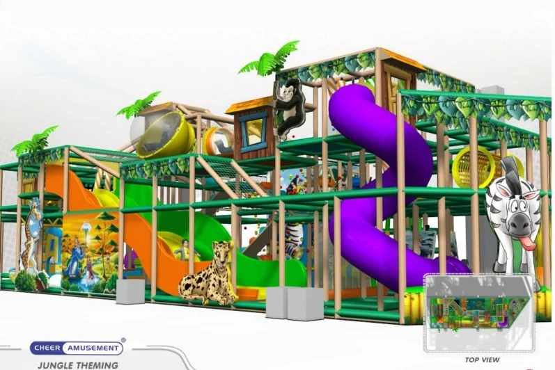 Children Indoor Playground Jungle Themed Amusement Park - Buy Parque De ...