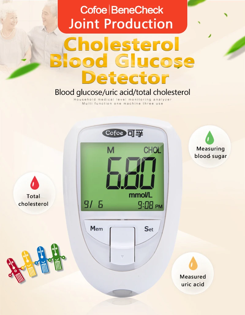 Benecheck Ultra Cholesterol Electronic Testing Equipment Blood Glucose