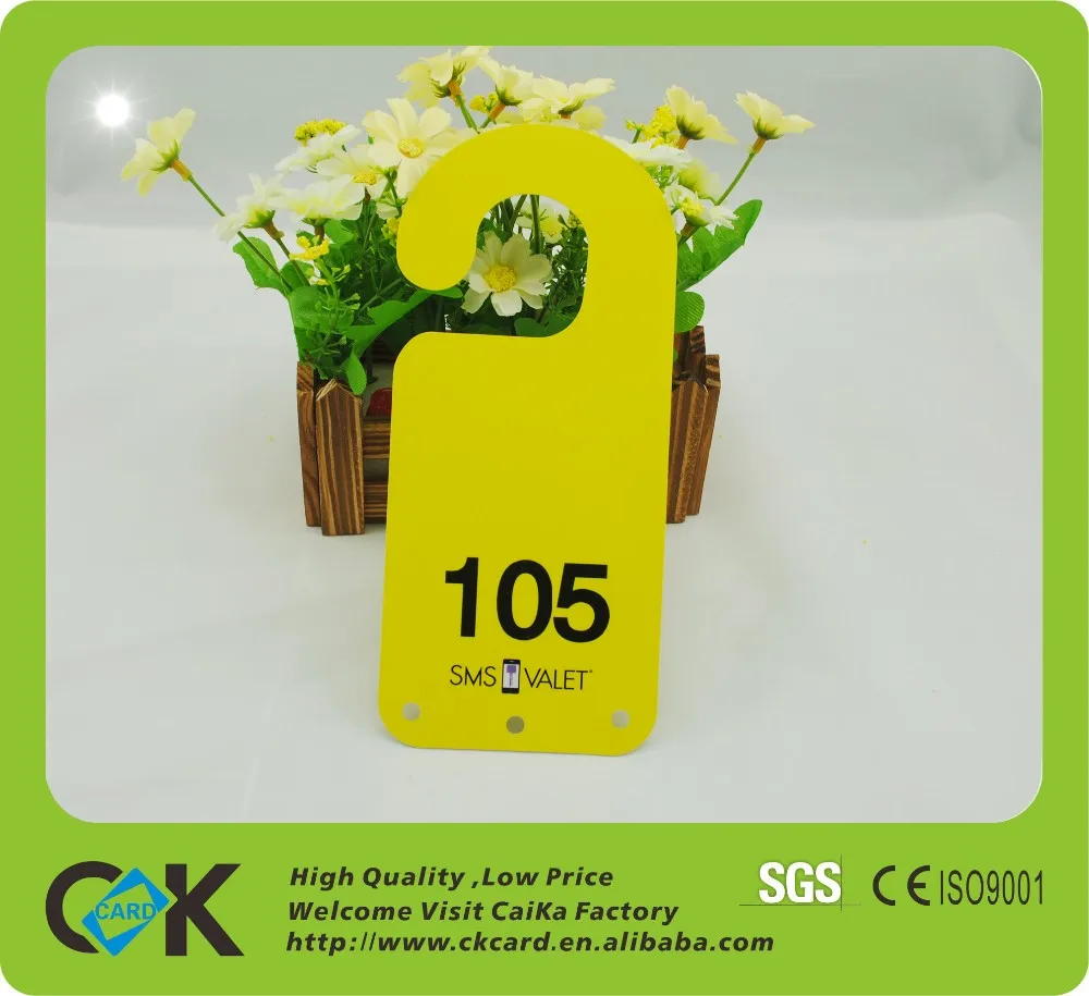 Custom Ecofriendly Plastic Pvc Door Hanger From Gold Manufacture Buy