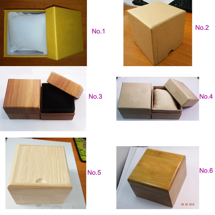 Unique design maple wooden watches brown genuine leather strap watch