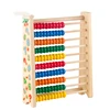 Mini Wooden Abacus Children Early Math Learning Numbers Counting Calculating Beads Montessori Educational