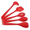5pcs red silicone kitchen cooking items Utensils Set