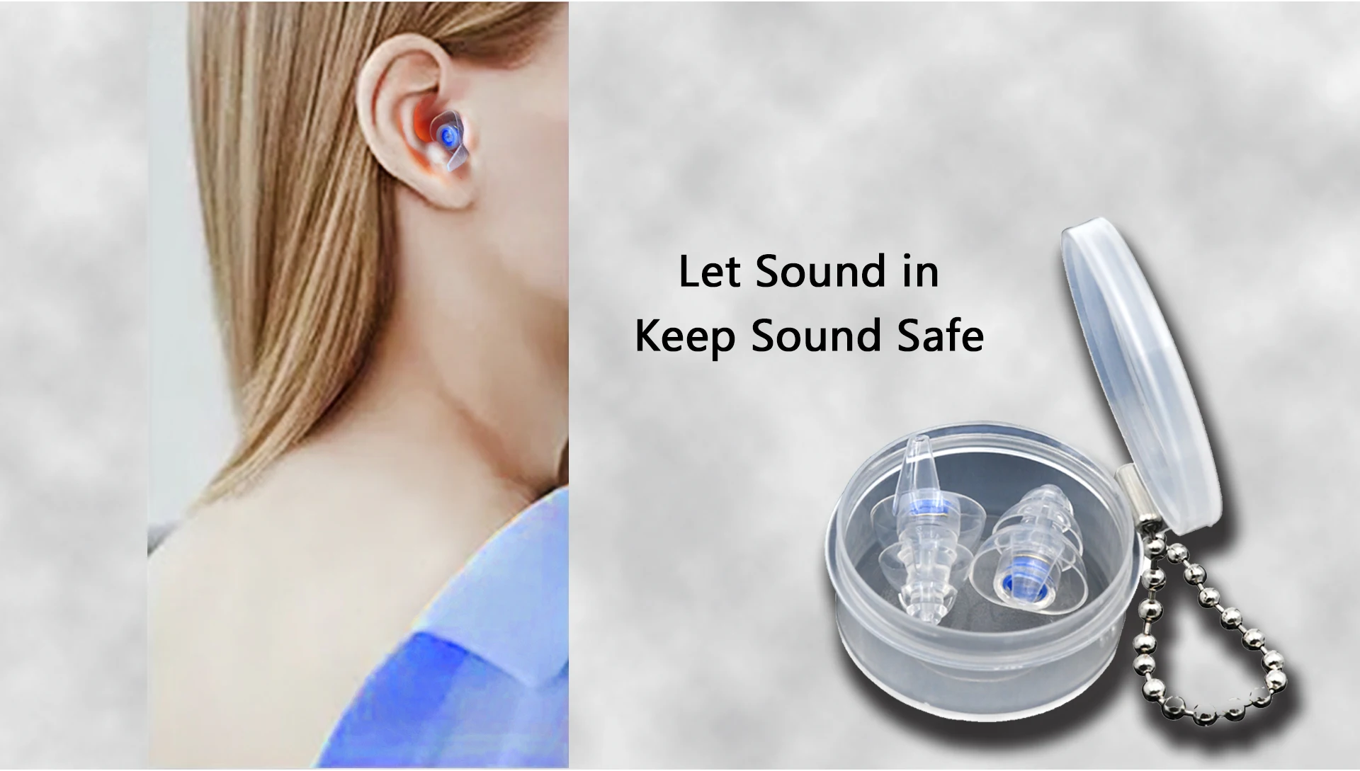 Noise Cancelling Protection Sound Proof Reusable Silicone Ear Plugs