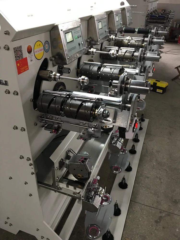 Thread Cone Rewinding Machine / Yarn Bobbin Winder With Oil Device