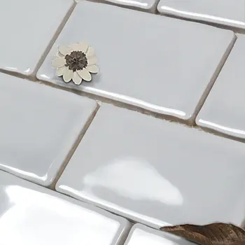 Hot Grey Wave Like Edge Ceramic Subway Tile Kitchen Porcelain Ceramic Subway Tile Kitchen Porcelain