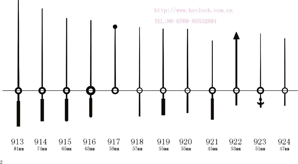 Different Shape Wall Clock Hands Various Wall Clock Hands For Choice Clock Parts Buy Clock