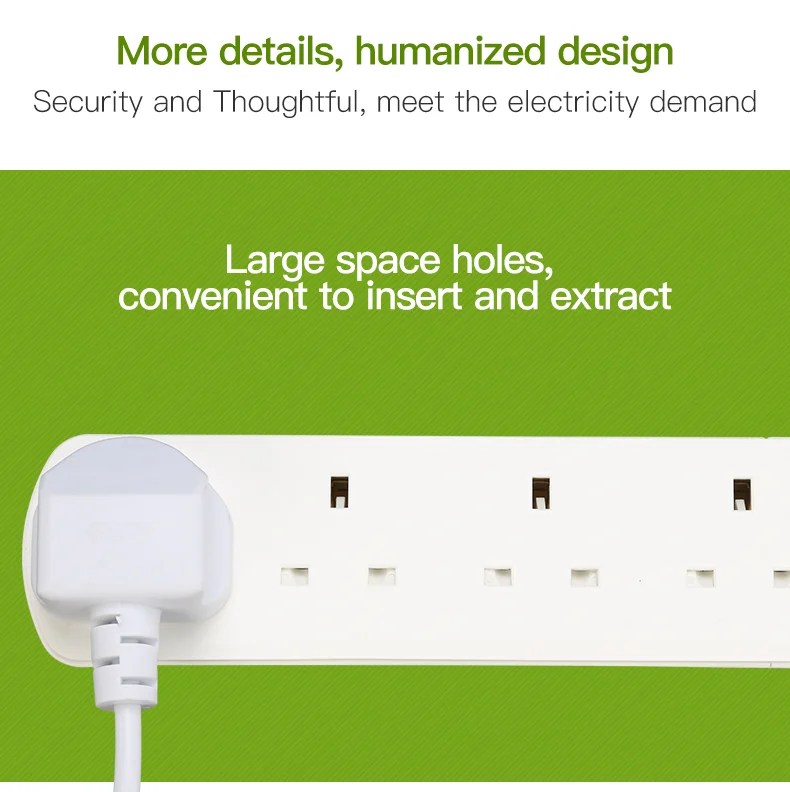 British Standard 4 gang electrical extension socket