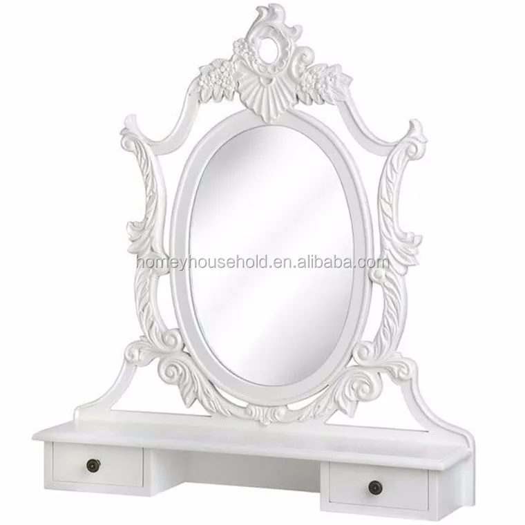 white dressing table mirror