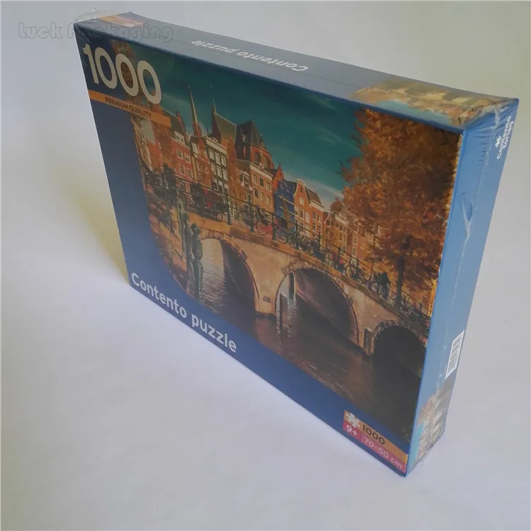 Wholesale Cheap Custom Large 1000 Pieces Cardboard Adult Jigsaw Puzzles