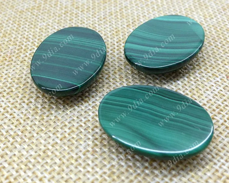 Wholesale Natural Malachite Loose Gemstones in Various Shapes White Heart Oval Star Pear Flower Square Rectangle Heart