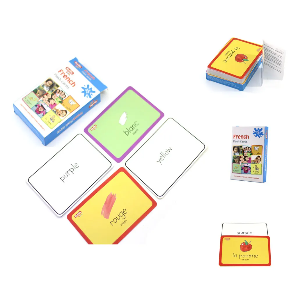 Customized Education Flash Card Dry Eraser Learning Game Cards Memory