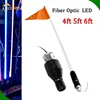 China factory led flags for auto 4ft 5ft 6ft 12v multi colors waterproof decorative car antenna flags