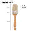 Hog Bristle Beech Handle Chalk Paint Brush with Stainless Steel Ferrule with Oval Shape