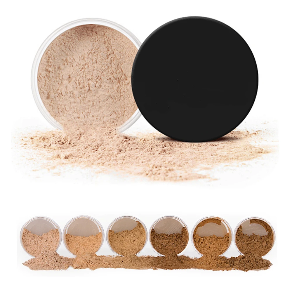 Wholesale Makeup Face Setting Powder 6 Color Private Label Translucent