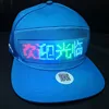 App Software Controls Graffitiable LED Message Hat,LED Display Party Cap Baseball Hats