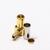 R/A Crimp RF Connector Golden Plated SSMB Plug for Cable RG178
