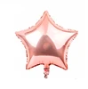 6PCS 5" Five Point Star Foil Balloons for Party Supplies Decoration 18" Mylar Free Sample Pink God