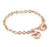 Personalised Women's Bracelet Stainless Steel Engraved Bracelet with toggle clasp