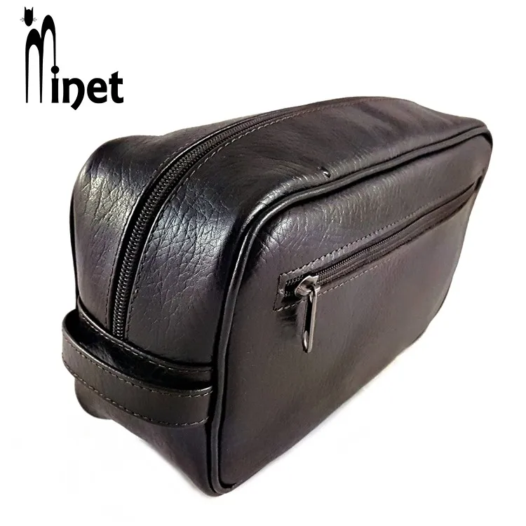 mens leather hygiene bag