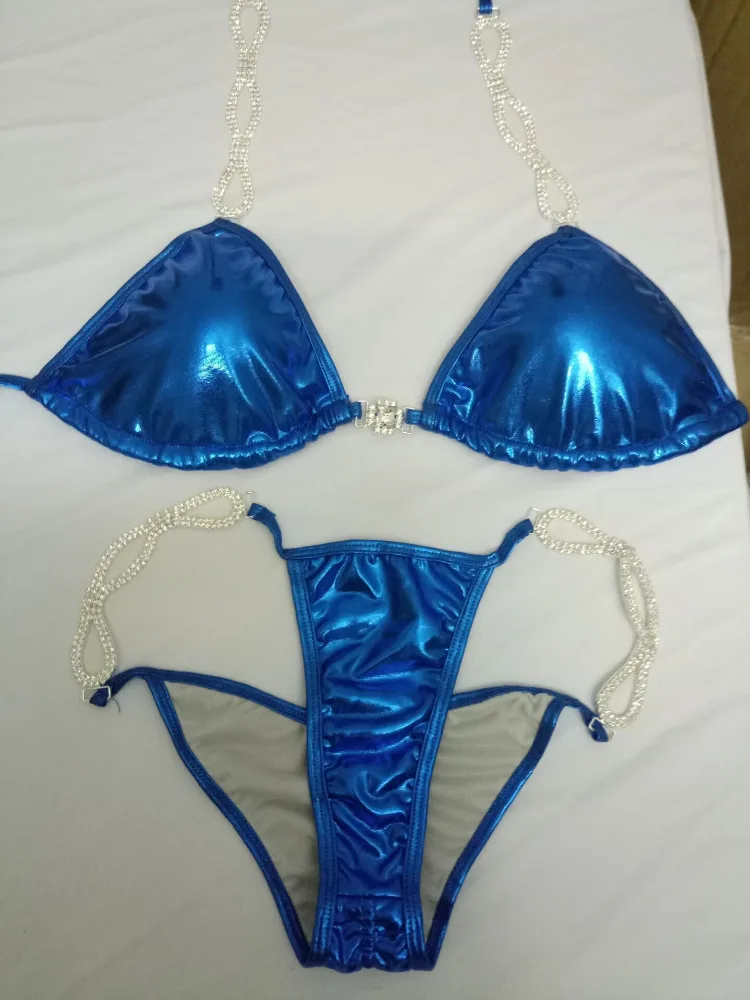 Beauty Contest Fitness Bodybuilding Bikini Set Buy Shiny Bikini Set
