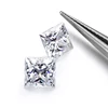 2019 Top Sale Square Princess Cut Moissanite 6x6mm Def Colorless White Loose Moissanite Diamond for Jewelry Making