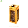 China best quality environmentally friendly dustbin/golden garbage bin /mini hotel rubbish bin QX-147F