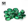 Wholesale loose gemstone oval shape zambia created emerald