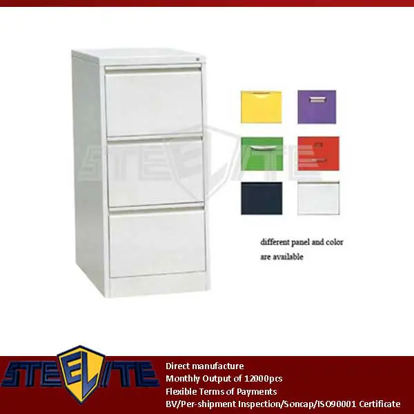 Laptop 3 Tier Slim Cream Chest Of Drawers Kids Small Narrow Drawer