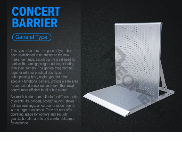 AEOMESH Stand Fence / Aluminum Mojo Barricade