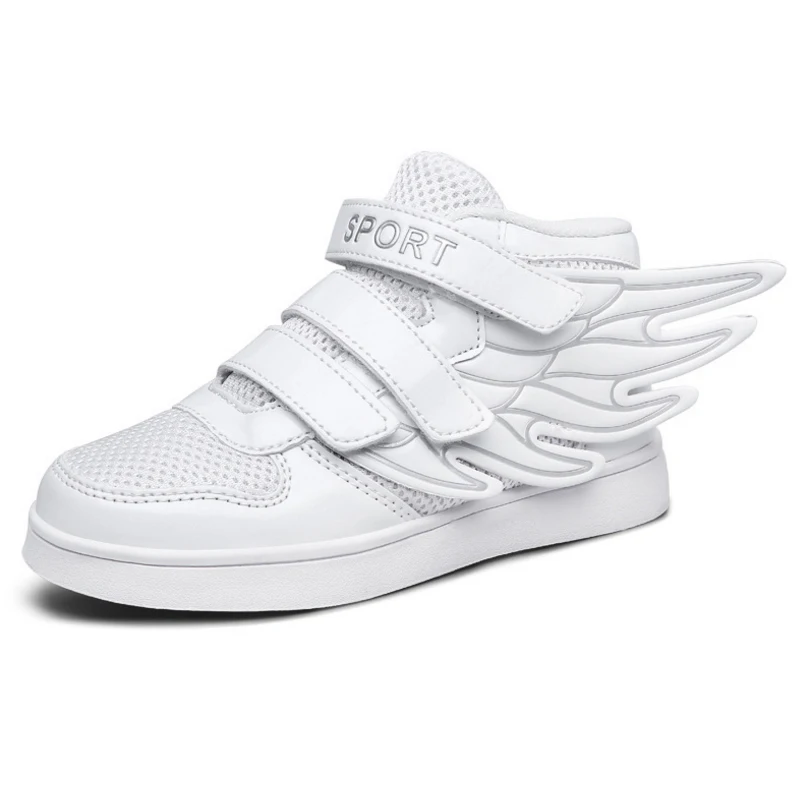 2016 children s sports shoes for men and women fashion lace wings Spring new leisure solid