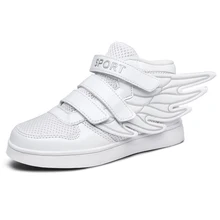 2016 children s sports shoes for men and women fashion lace wings Spring new leisure solid
