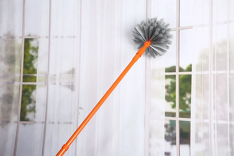 9104 1.5m Long Handle Plastic Cobweb Ceiling Fan Cleaning Broom Brush