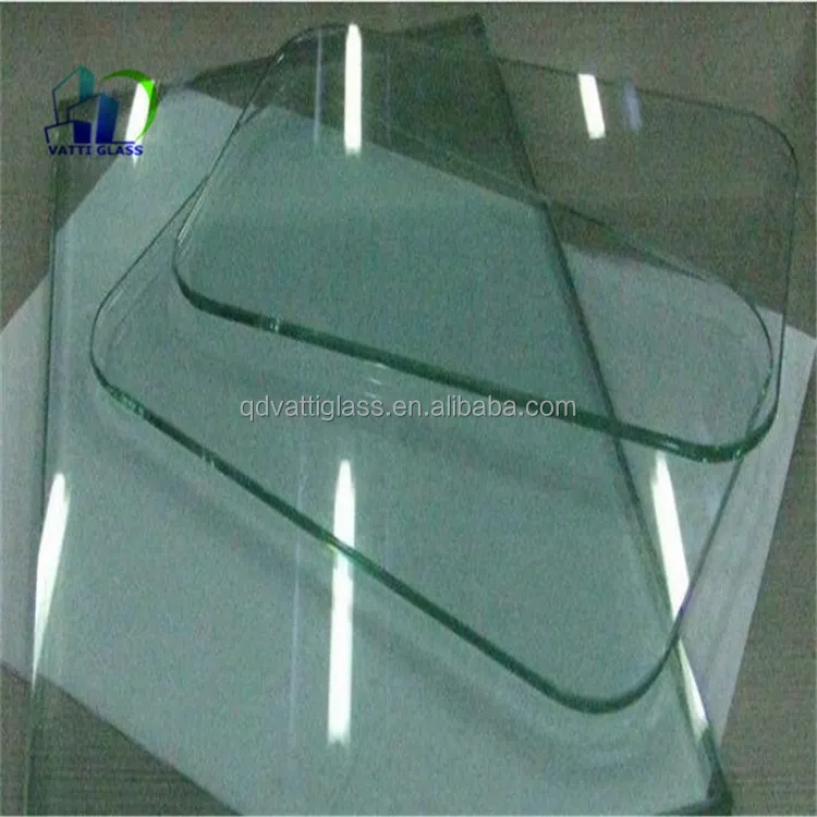 Borde biselado vidrio flotado claro con templado y único helado borde