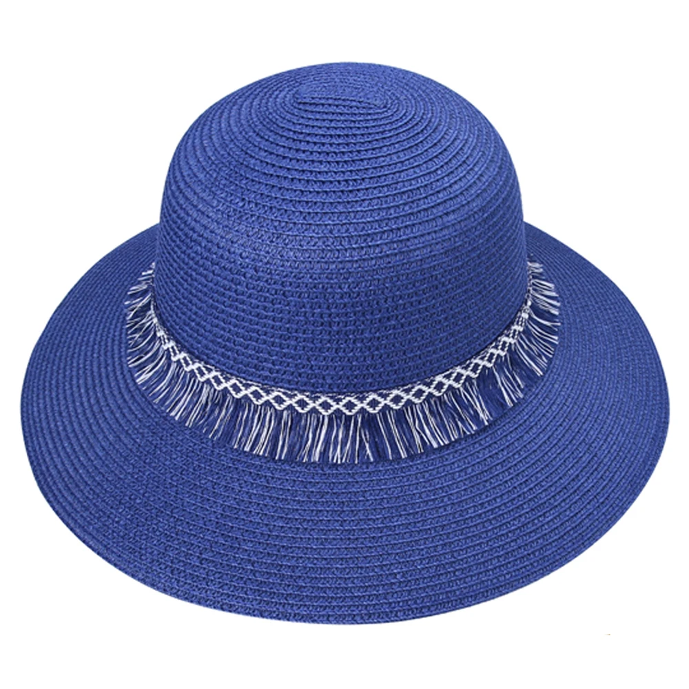 Jakijayi Fashion Design Tassel Decoration Woman Paper Straw Summer