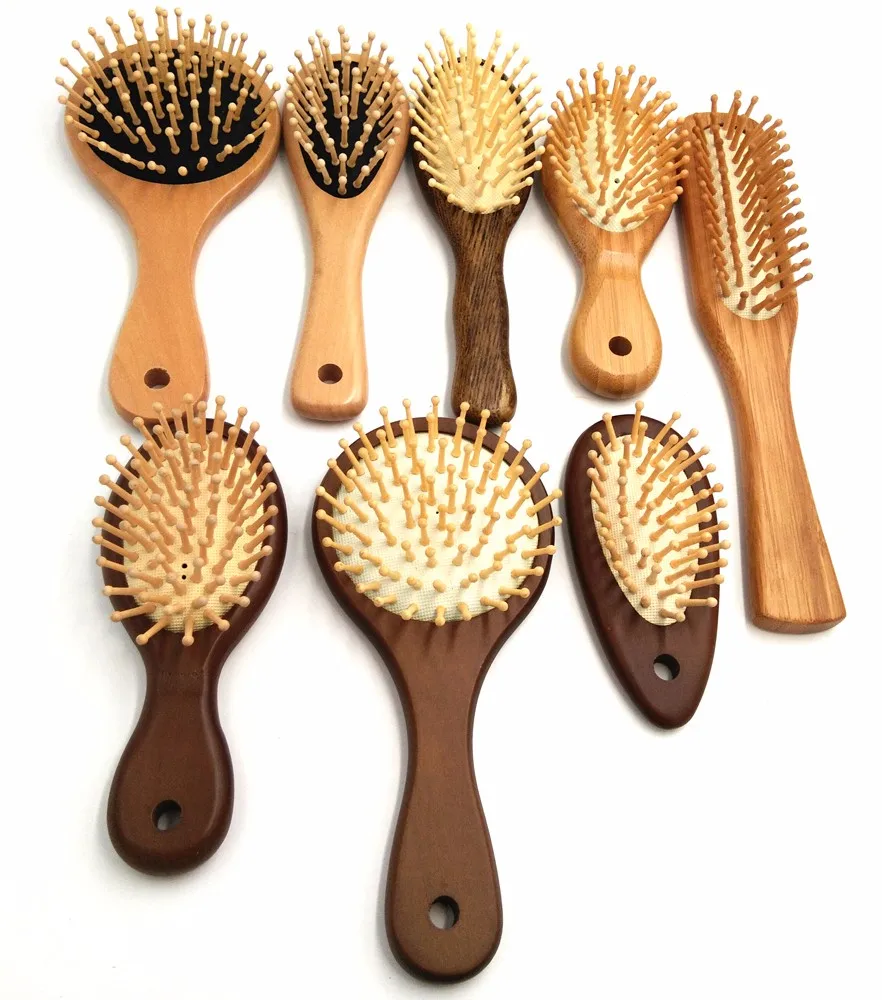 Natural Bamboo Wood Baby Kids Hair Brush And Comb Set Buy Bamboo Hair Brush,Hair Brush,Wooden