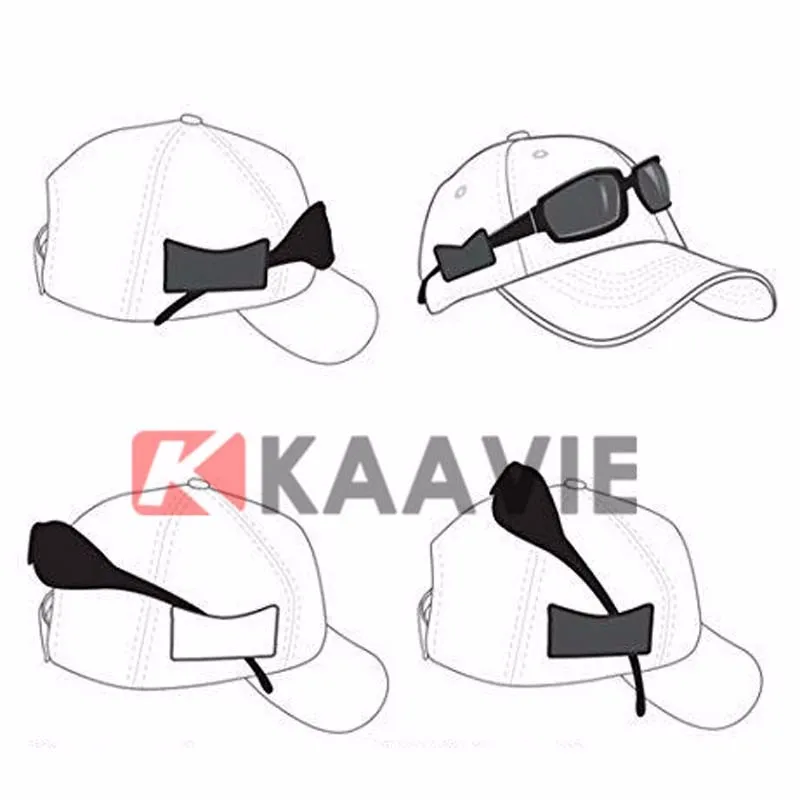 baseball cap with sunglass holder