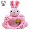 2019 Easter Day Gift Pink Rabbit Plush Animal Picture Photo Frame Custom LOGO Pretty Stuffed Soft Bunny Toy Plush Photo Frame