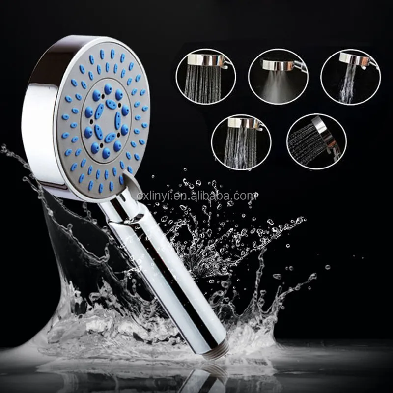 Universal-5-Modus-Funktion-ABS-Chrome-Anti-Kalk-Gross-Bad-Durable-_57
