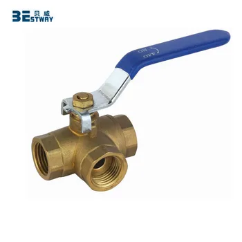 3 way ball valve brass