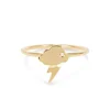 LOZRUNVE Weather 925 Sterling Silver Could Lightning Trendy Storm Ring