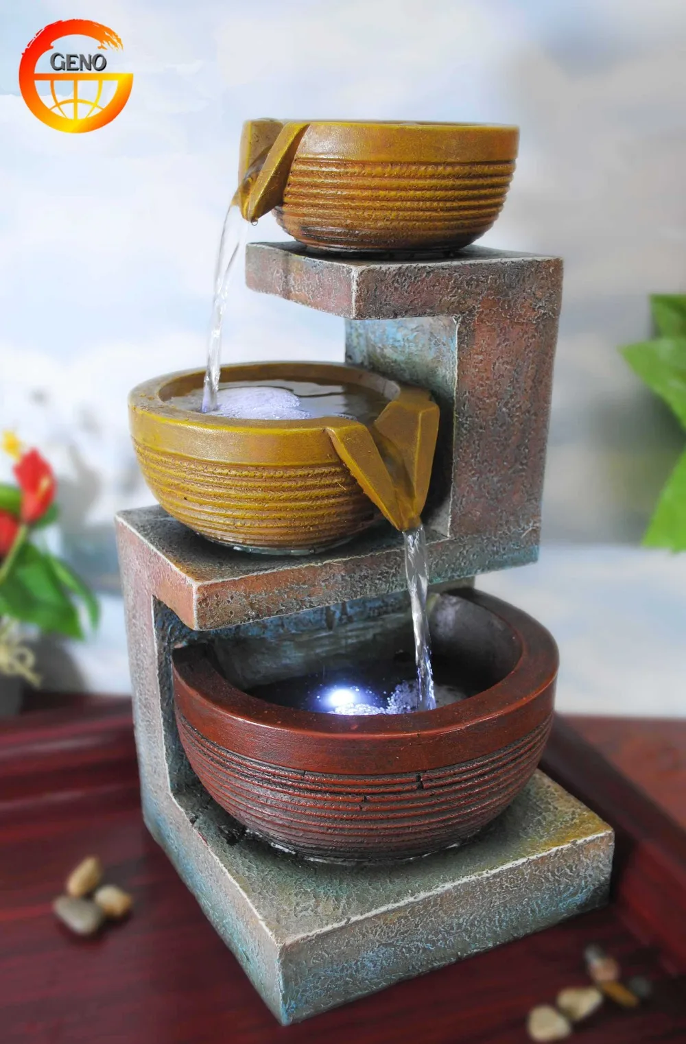 Thai Buddha Indoor Water Feature Fountain Resin New Age Buy Thai