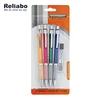 Reliabo Manufacturing Company 0.5MM HB Rubber Grips Click Plastic Propelling Pencils
