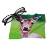 personalized round eyeglass cleaning mini microfibre clothes