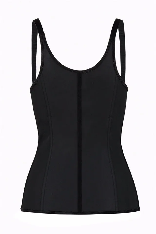 latex waist shaper corset with adjustable shoulder girdle en s