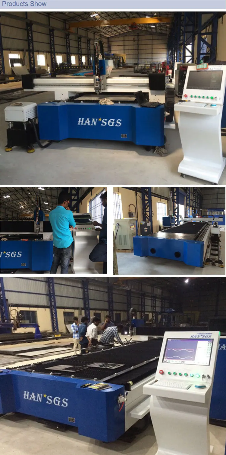 HANS GS metal plate cutter & tube laser cutter is used in customer factory