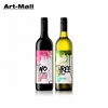 High performance round shape different sizes red wine glass bottle with rubber stopper