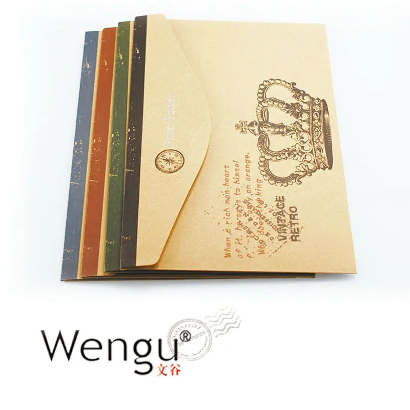 
new design ducumentwhite card board file bag with magic stick 