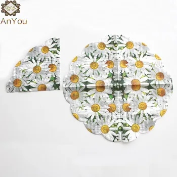 Round Scalloped Die Cut Decoupage Paper Napkin For Restaurant , Buy Die Cut Decoupage Paper Napkin,Napkin For Restaurant,Round Scalloped Shape Napkin