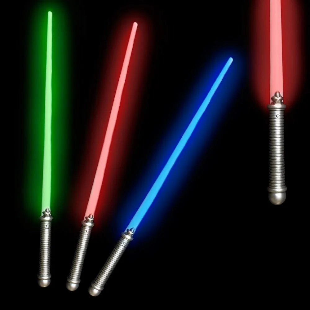 Funny Blinking Light Up Laser Lightsaber Sword Toy Led Plastic Flashing ...